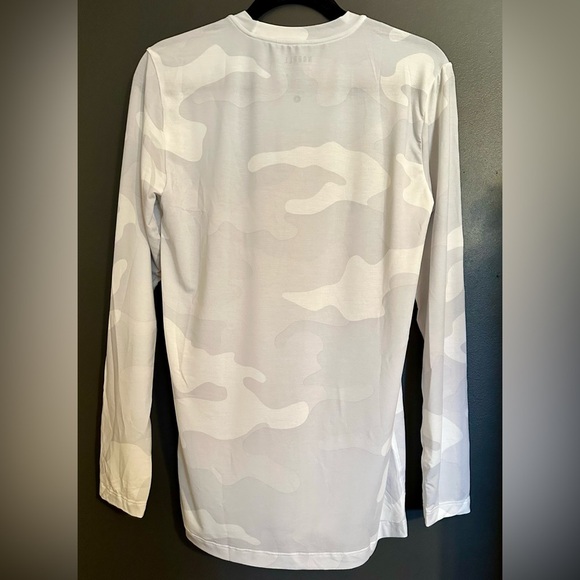 NWT NOBULL Men's Long Sleeve Tee - Small - White Camo - Picture 5 of 6